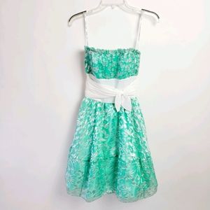 Betsey Johnson Retro Floral Prom ‘50s-Style Strapless Dress Size 6 👗